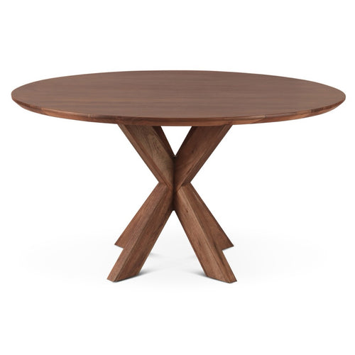 Tallinn 54" Round Dining Table FTI-RD54WA side view 