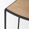 Taniel Stool 70818 wooden seat corner 
