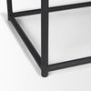 Mercana Taniel Accent Stool metal leg view 