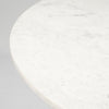 Tanner Round Dining Table 68849-AB marble round edge 
