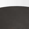 Mercana Tarro Round Dining Table Espresso Wood Rounded Edge