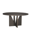 Mercana Tarro Round Dining Table Espresso Wood Angled View 70840