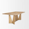 Mercana Tarro Dining Table Light Brown Angled Side View