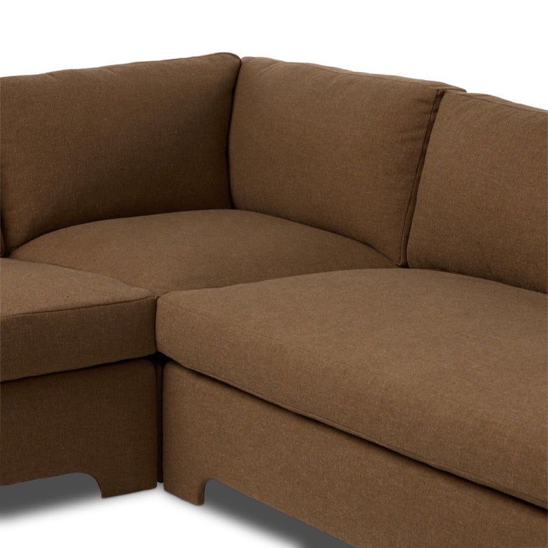 Tate 3Pc Sectional 249584-002 center seat view