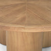 Tavi Round Coffee Table 70859-AB edge of tabletop view 