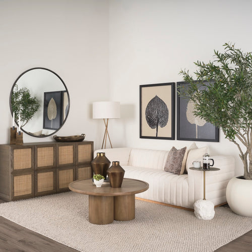 Tavi Round Coffee Table 70859-AB staged view 