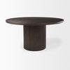 Mercana Terra Dining Table Dark Brown Angled View 69873-AB