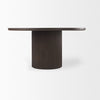 Mercana Terra Dining Table Dark Brown Side View