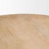 Mercana Terra Dining Table Light Brown Rounded Tabletop