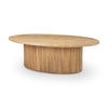 Mercana Terra Oval Coffee Table angled view 