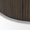 Mercana Terra Sideboard Dark Brown Fluted Detail