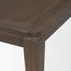 Mercana Teva Dining Table Dark Brown Elm Wood Detail 70863