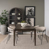 Mercana Teva Dining Table Dark Brown Staged View 70863