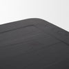 Teva Dining Table Black Elm Wood Tabletop