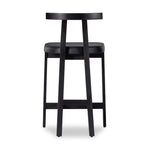 Tex Bar Stool Black Leather Back View 225104-004
