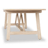 The 1500 Kilometer Dining Table Natural Pine Veneer Angled x-frame legs 237659-001