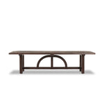 The Arch Dining Table Medium Brown Fir Veneer Front Facing View 237660-001
