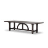 The Arch Dining Table Medium Brown Fir Veneer Angled View Four Hands