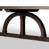 The Arch Dining Table Medium Brown Fir Veneer Arched Base Detail Four Hands