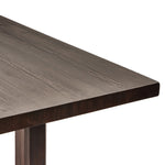 The Arch Dining Table Medium Brown Fir Veneer Tabletop Corner Detail 237660-001