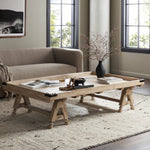 The Don't Try To Explain It Table Natural Pine Veneer Staged View in Living Room 238727-001