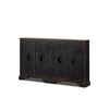 The Humptulips River Moonshine Cabinet Distressed Burnt Black Veneer Angled View