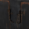 The Humptulips River Moonshine Cabinet Distressed Burnt Black Veneer Antique Hinges