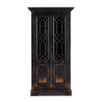 The Johnny Walker Doors Cabinet Distressed Black Front Facing View 238293-001