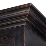 The Johnny Walker Doors Cabinet Distressed Black Pine Top Corner 238293-001