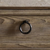 The Lazy Monsieur Partouche Table Travertine Staged View Handle Pulls Four Hands