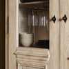 Van Thiel The "Please No More Doors" Cabinet Natural Pine Staged View Interior Shelving Four Hands