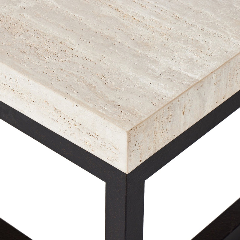 The Four Hands Rectangular Coffee Table - Travertine – Artesanos Design ...