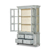 The "You Will Need a Lot Of Hinges" Cabinet Distressed Grey Blue Open Cabinets 238292-002