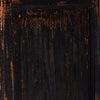 The "You Will Need a Lot Of Hinges" Cabinet Distressed Burnt Black Veneer Solid Pine Detail