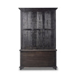 The "You Will Need a Lot Of Hinges" Cabinet Distressed Burnt Black Veneer Back View 238292-001