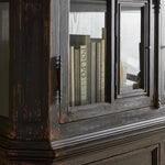 The "You Will Need a Lot Of Hinges" Cabinet Distressed Burnt Black Veneer Staged View 238292-001