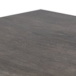 Four Hands Tia Dining Table Black Burnt Oak Top Left Corner Detail