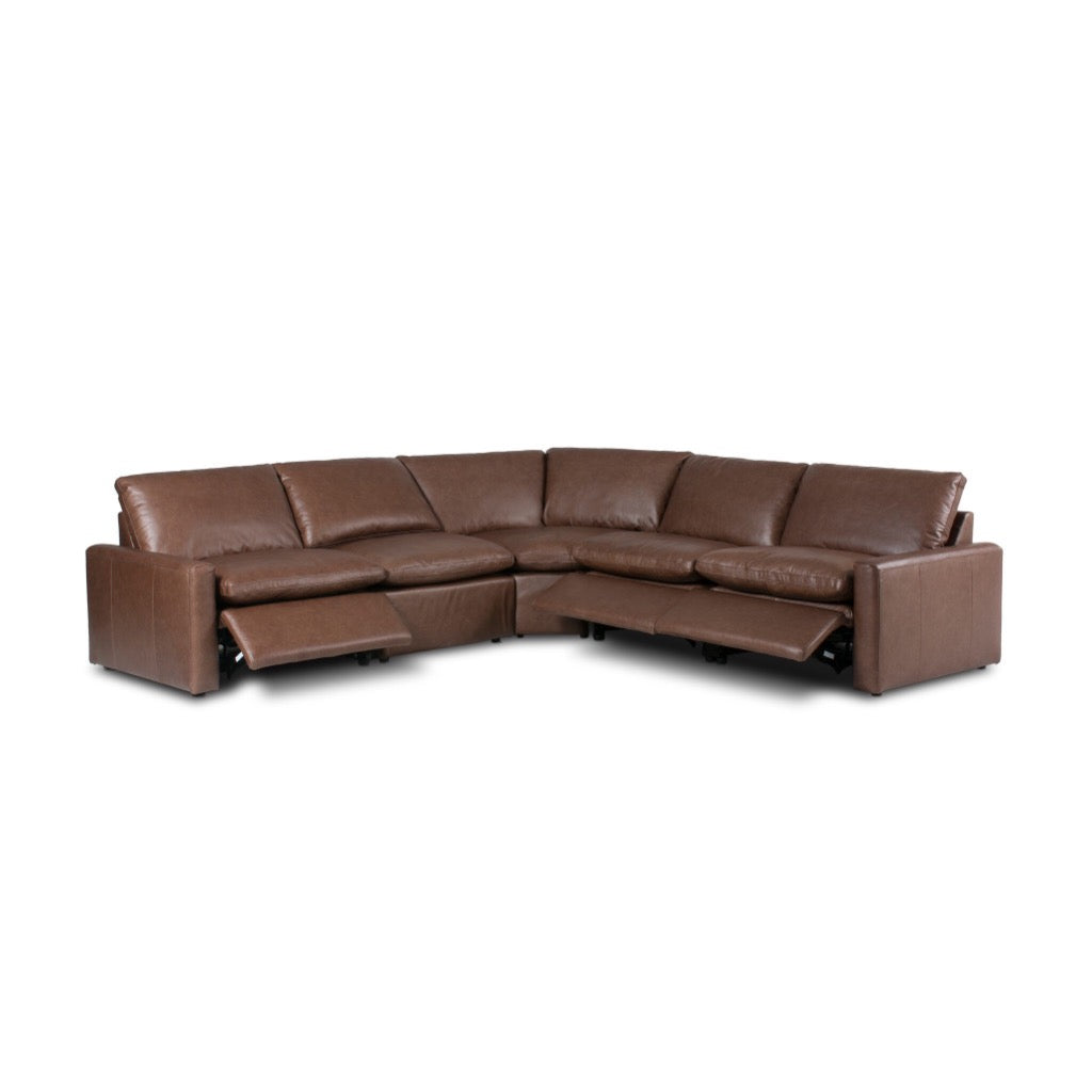 Four Hands Tillery Power Recliner 5-Piece Sectional angled view