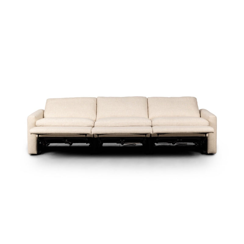 Four Hands Tillery Power Recliner 3-Piece Sectional front reclined view