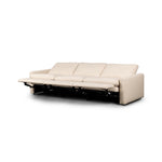 Four Hands Tillery Power Recliner 3-Piece Sectional angled reclined view