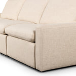 Four Hands Tillery Power Recliner 3-Piece Sectional arm and footrest view