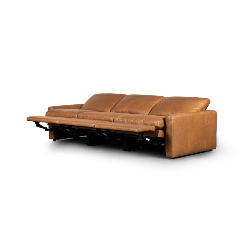 Four Hands Tillery Power Recliner Sectional angled reclined view
