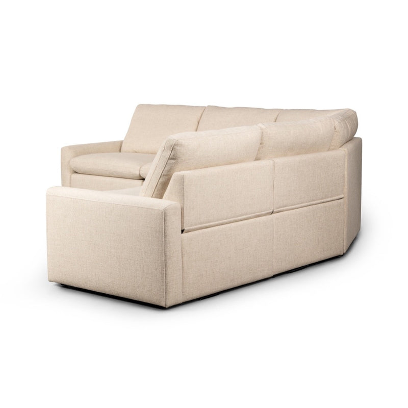 Four Hands Tillery Power Recliner 5-Piece Sectional angled back view