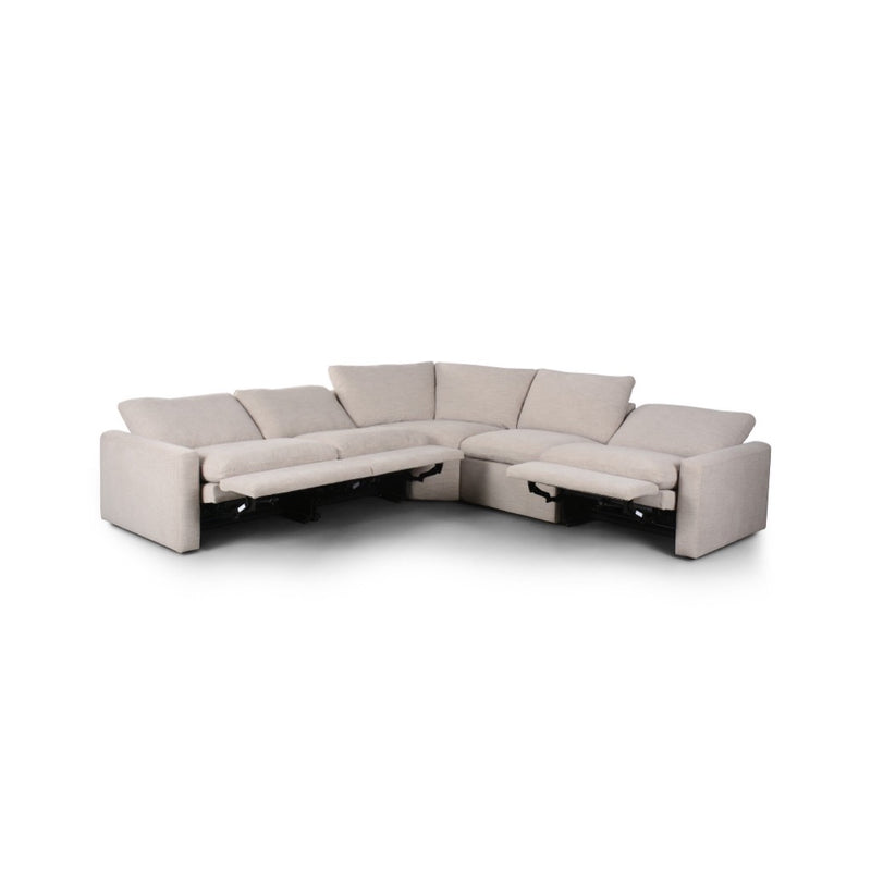Tillery Power Recliner 5-Piece Sectional 238976-003 angled reclined view
