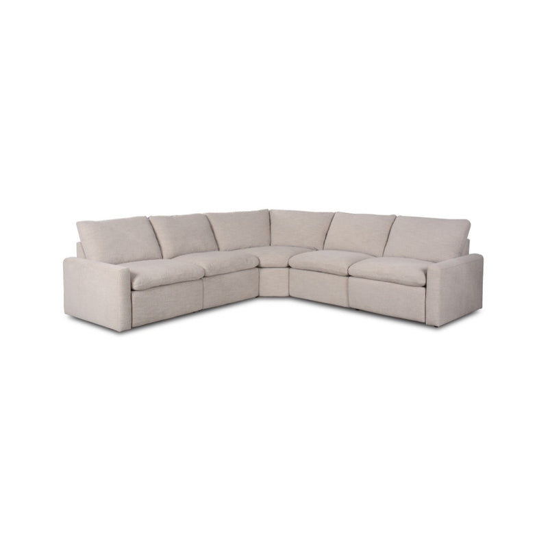 Four Hands Tillery Power Recliner 5-Piece Sectional angled view