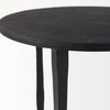 Mercana Timothy Side Table side of tabletop and leg view 