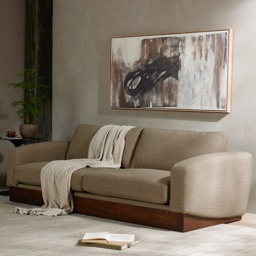 Titus Sofa Alcala Fawn Staged View Four Hands