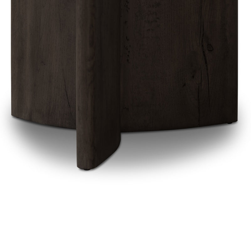 Toli End Table Thick Oak Veneer Base Four Hands