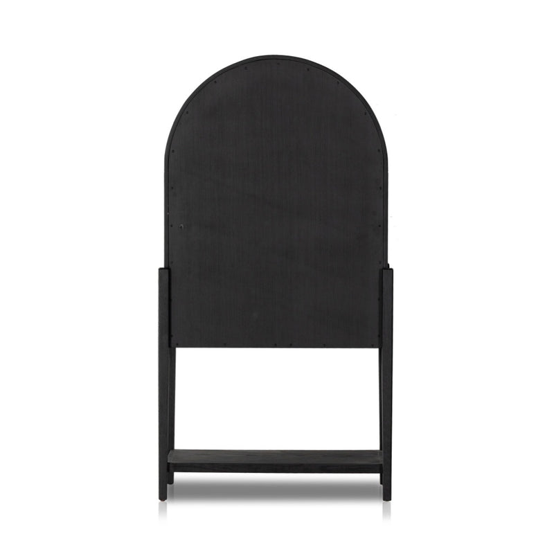 Tolle Bar Cabinet Drifted Matte Black Back View 234848-001