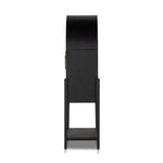 Tolle Bar Cabinet Drifted Matte Black Side View Four Hands